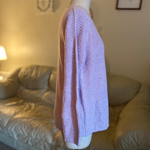 Marine Layer Elisa Pullover Knit lilac Sweater - Picture 9 of 12